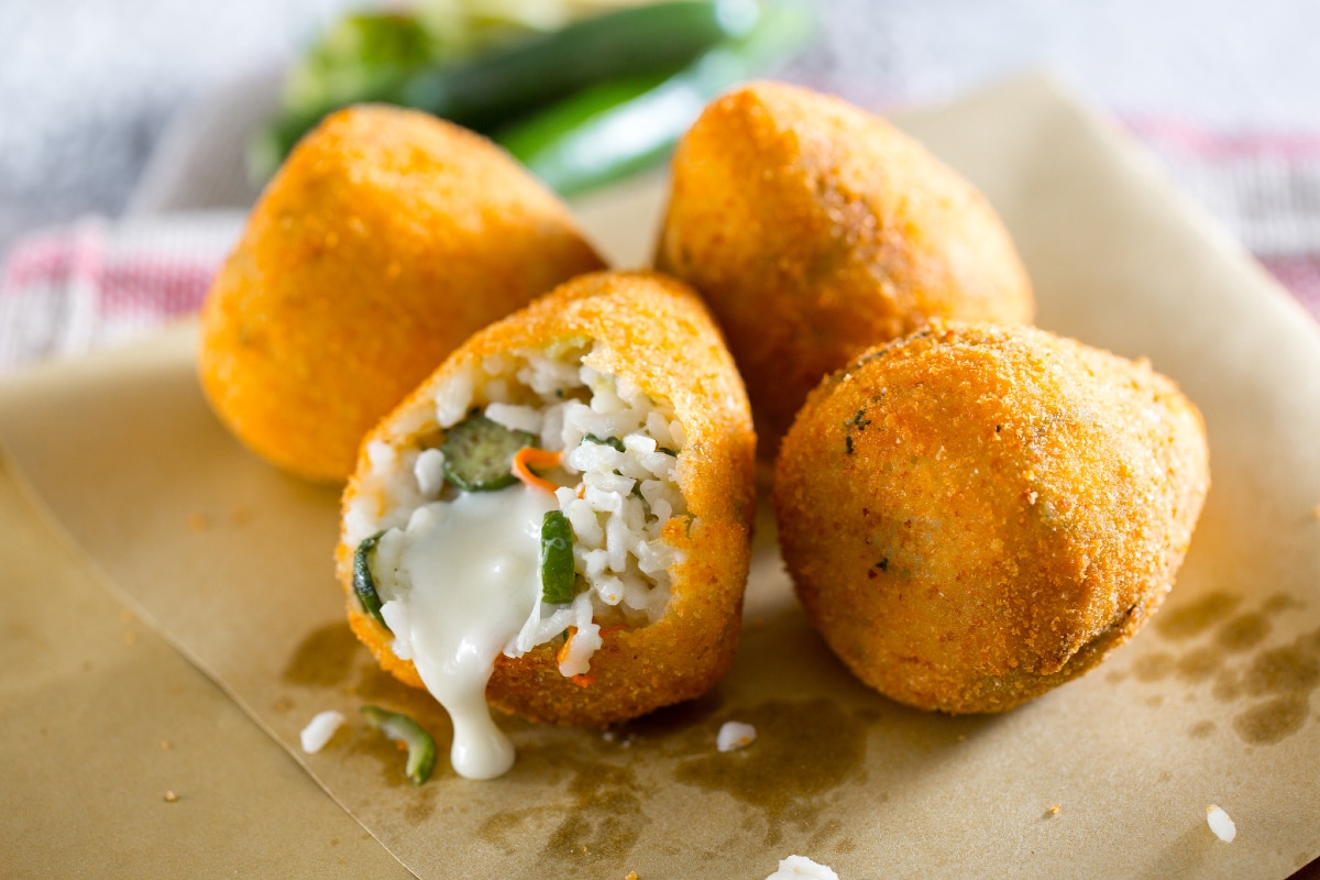 Arancini con calabacines