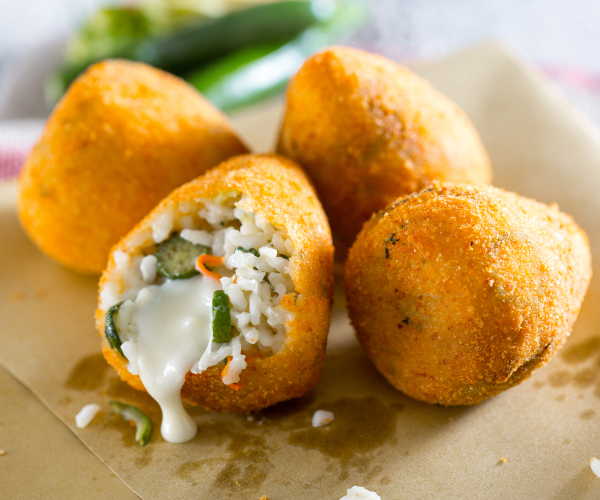Arancini con calabacines