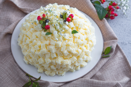 Tarta mimosa sin gluten