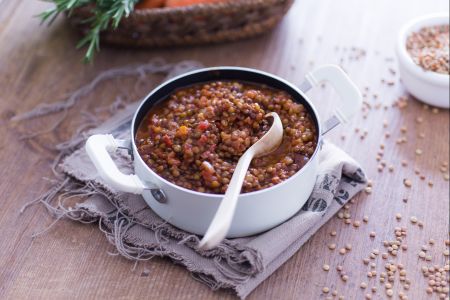 Ragú de lentejas