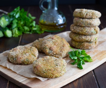 Croquetas de calabacín y speck