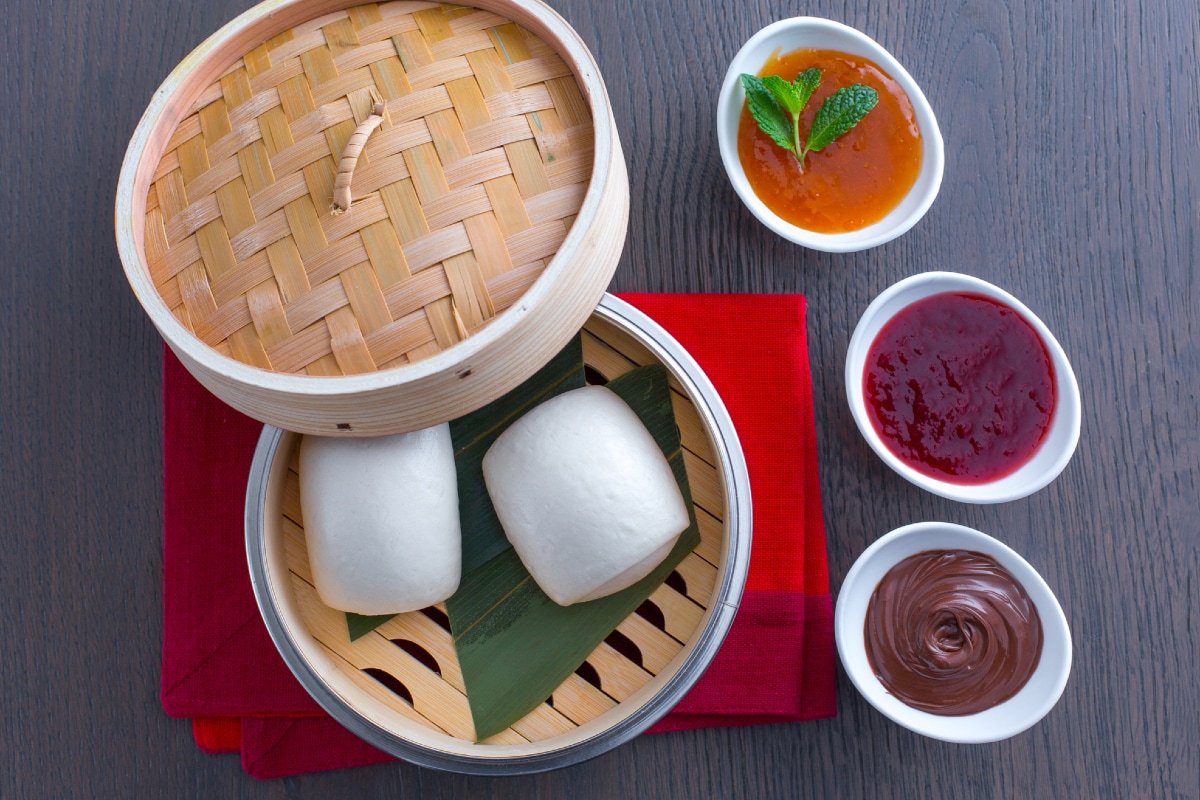 Panecillos chinos al vapor (mantou)