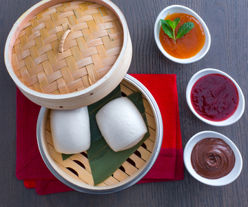 Panecillos chinos al vapor (mantou)