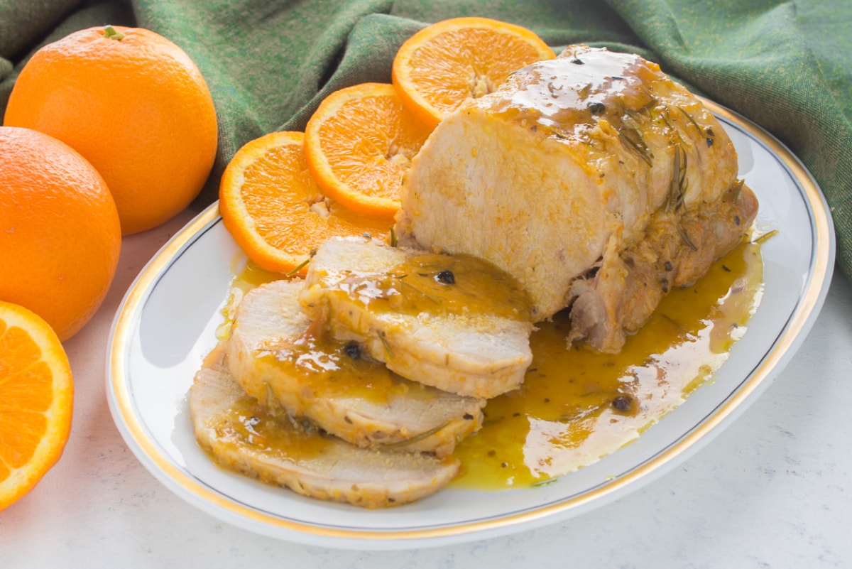 Lomo de cerdo a la naranja