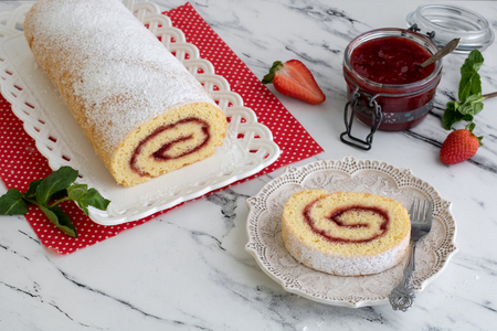 Brazo de gitano con mermelada