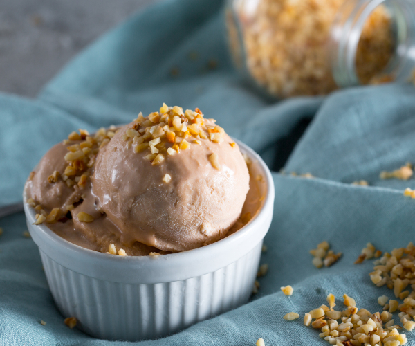 Helado de avellana