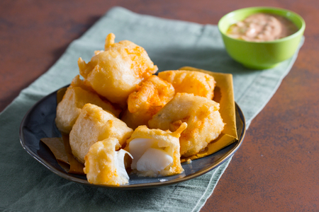 Bacalao en tempura