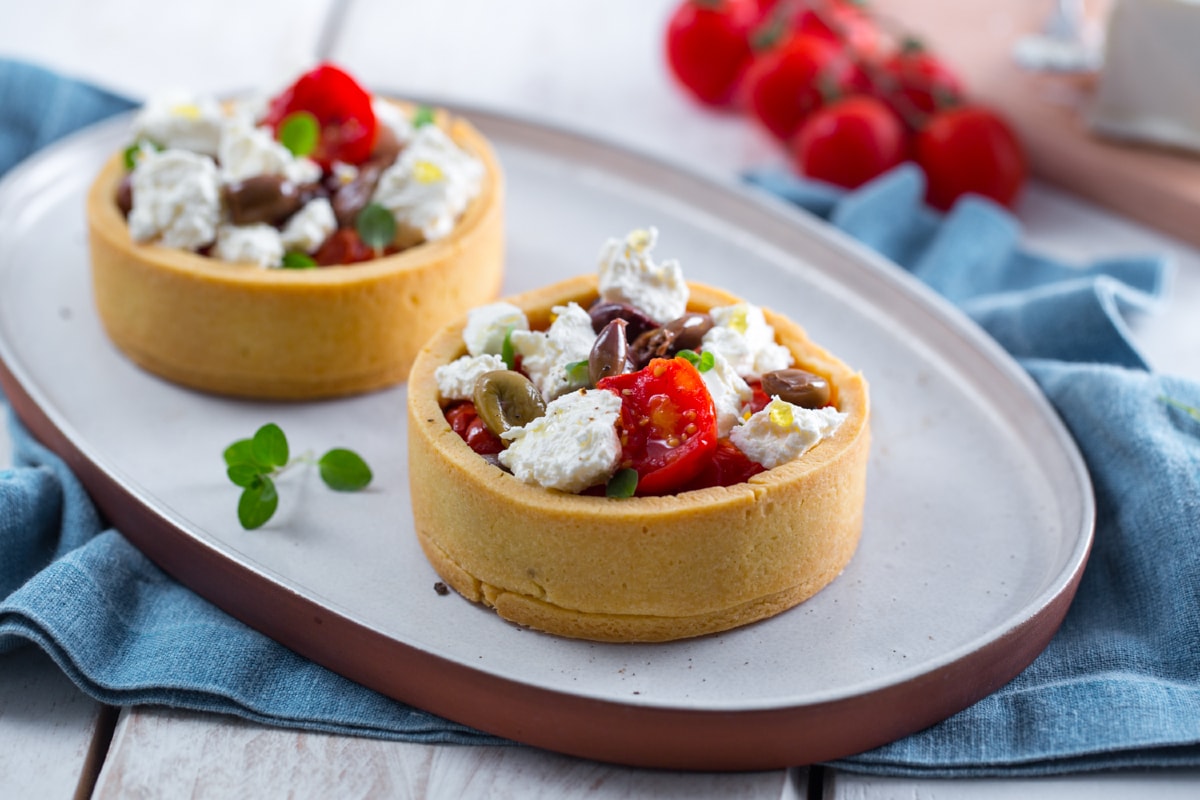 Pastelitos salados con robiola