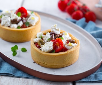 Pastelitos salados con robiola