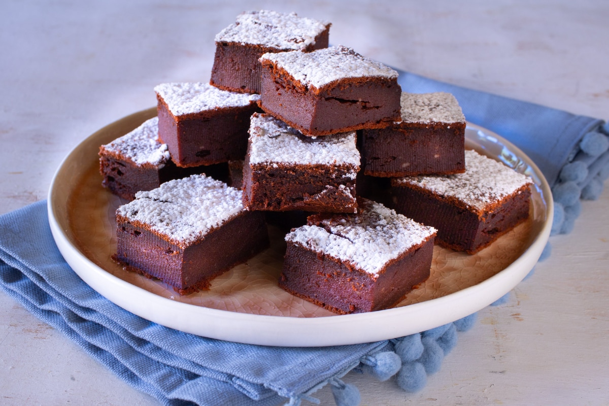Tarta de cacao sin mantequilla