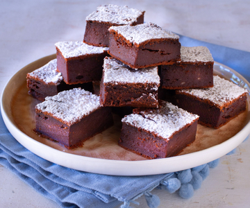 Tarta de cacao sin mantequilla