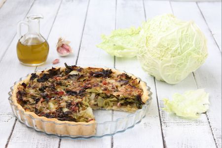 Tarta salada de col