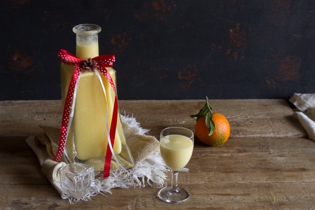 Crema de licor de mandarina y canela