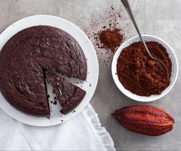 Tarta de ricotta y cacao