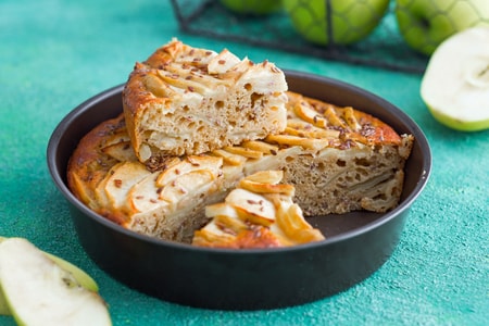 Tarta de manzana ligera