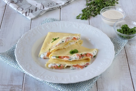 Crepes de salmón