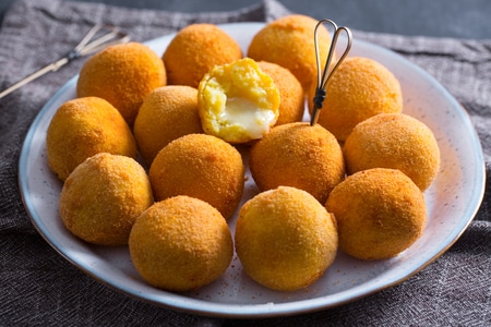 Albóndigas de patatas y gorgonzola