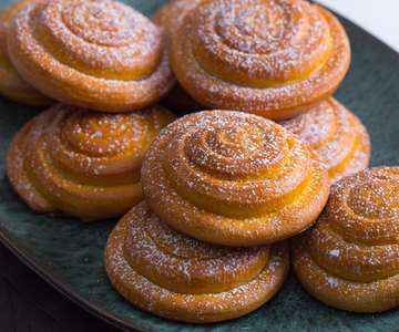 Espirales suaves dulces