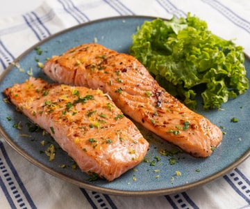 Filete de salmón a la sartén