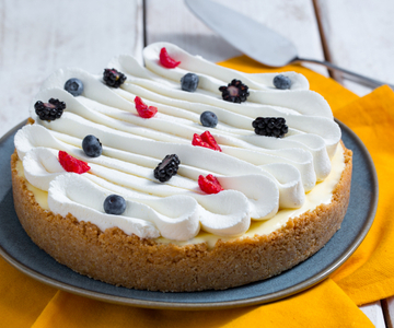 Tarta con lemon curd