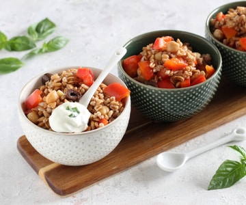 Ensalada de espelta fría