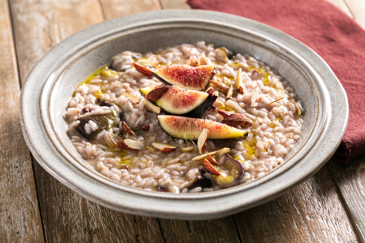 Risotto con higos