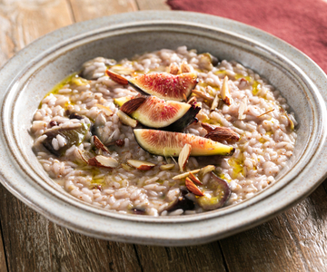 Risotto con higos