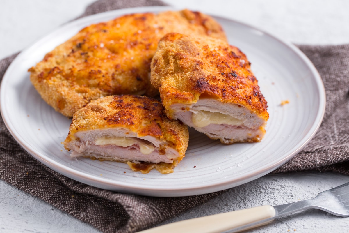 Cordon bleu con freidora de aire