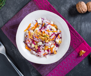 Ensalada de arroz de invierno