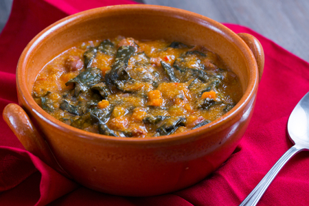 Farinata de col rizada y alubias borlotti