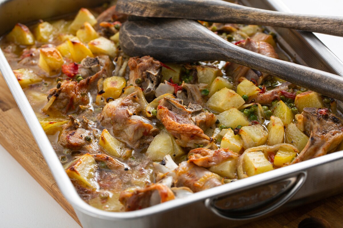 Asado al horno con cabrito