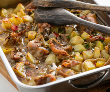 Asado al horno con cabrito