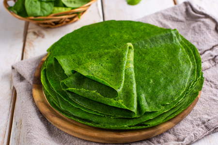 Crepes de espinacas