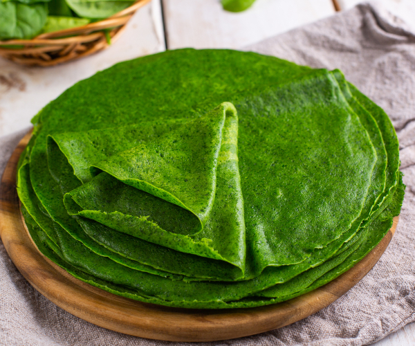 Crepes de espinacas