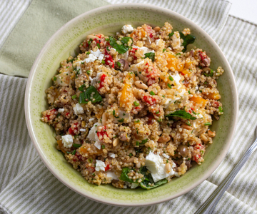 Ensalada de quinoa vegetariana