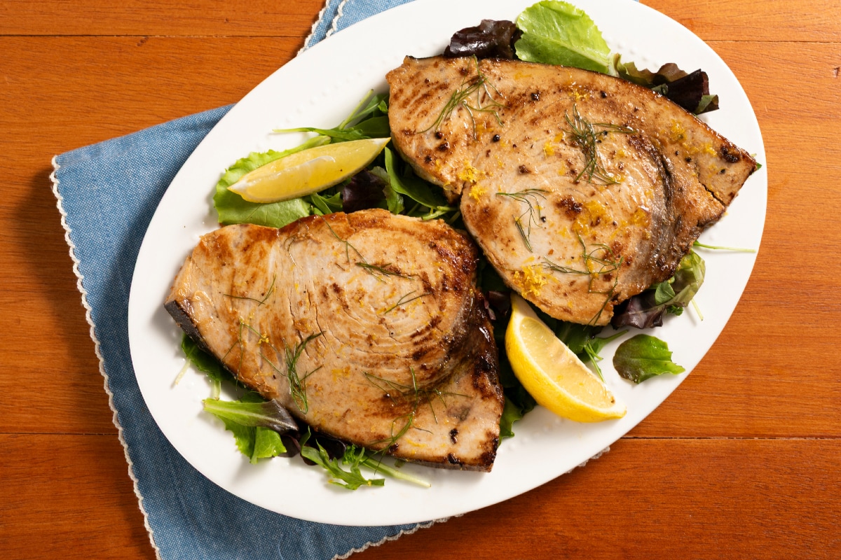 Pez espada a la plancha