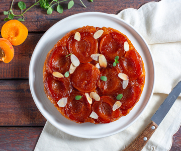 Tarte tatin rápida de albaricoques