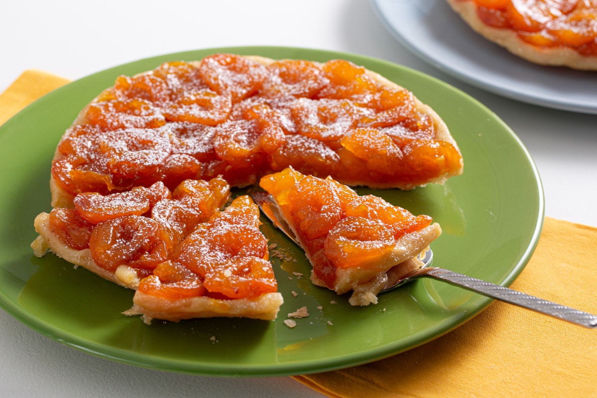 Tarta tatin de albaricoques