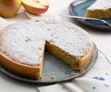 Tarta corazón de manzana