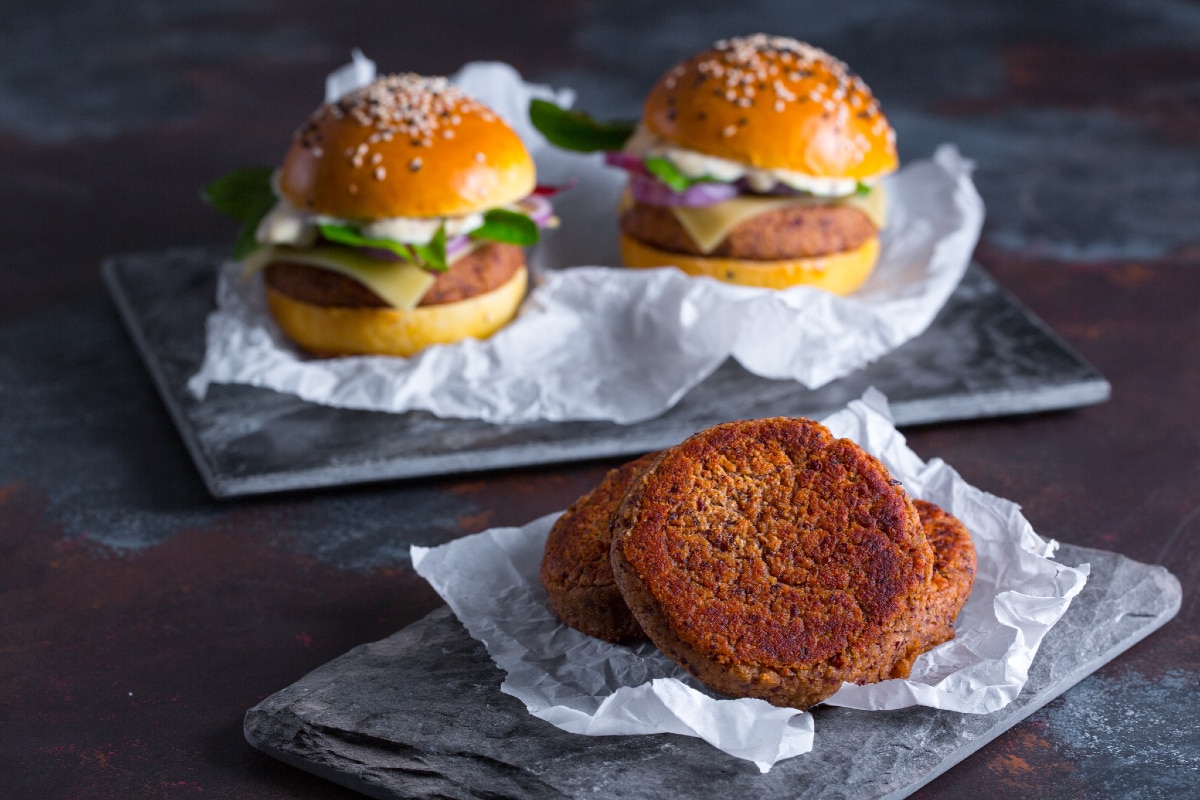 Hamburguesa de patatas y judías