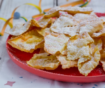 Chiacchiere en freidora de aire