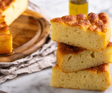 Focaccia suavísima (masa con patatas)