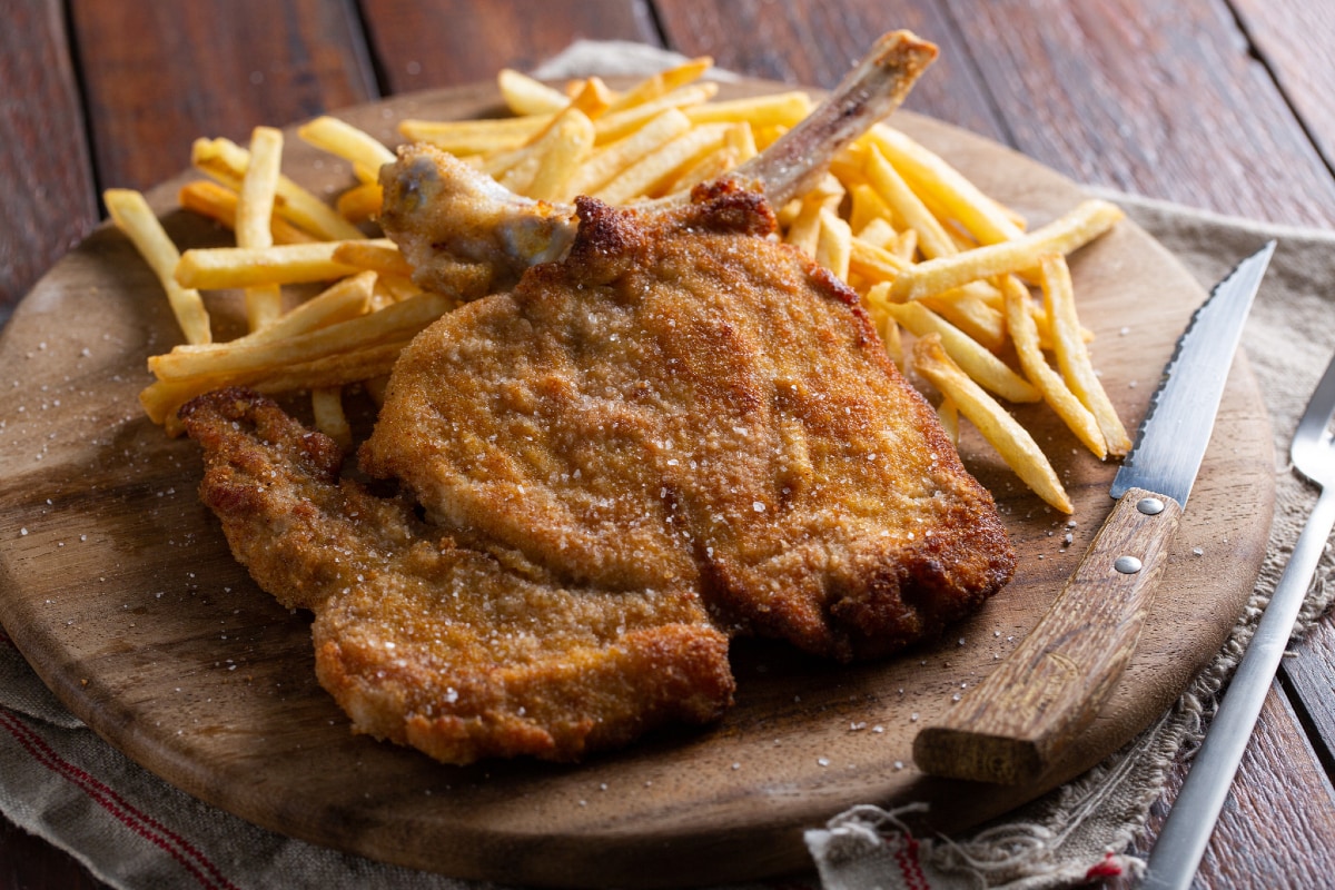 Chuleta a la milanesa de la abuela