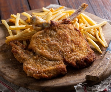Chuleta a la milanesa de la abuela