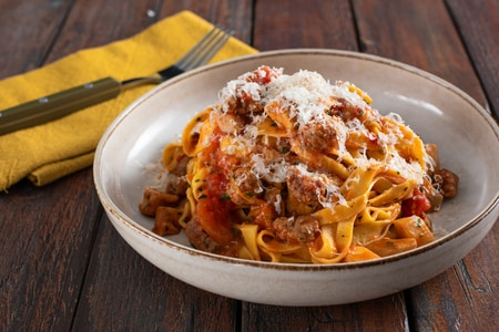 Tagliatelle a la boscaiola