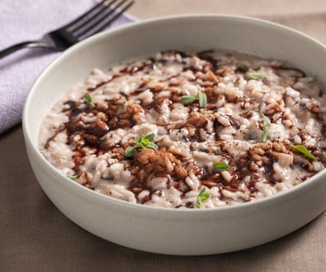 Risotto de radicchio y taleggio