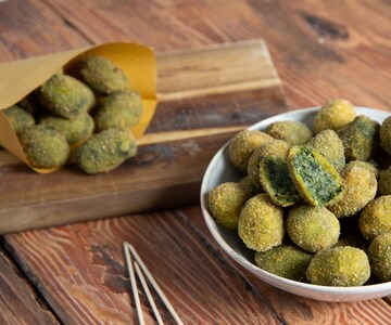 Aceitunas a la ascolana vegetarianas