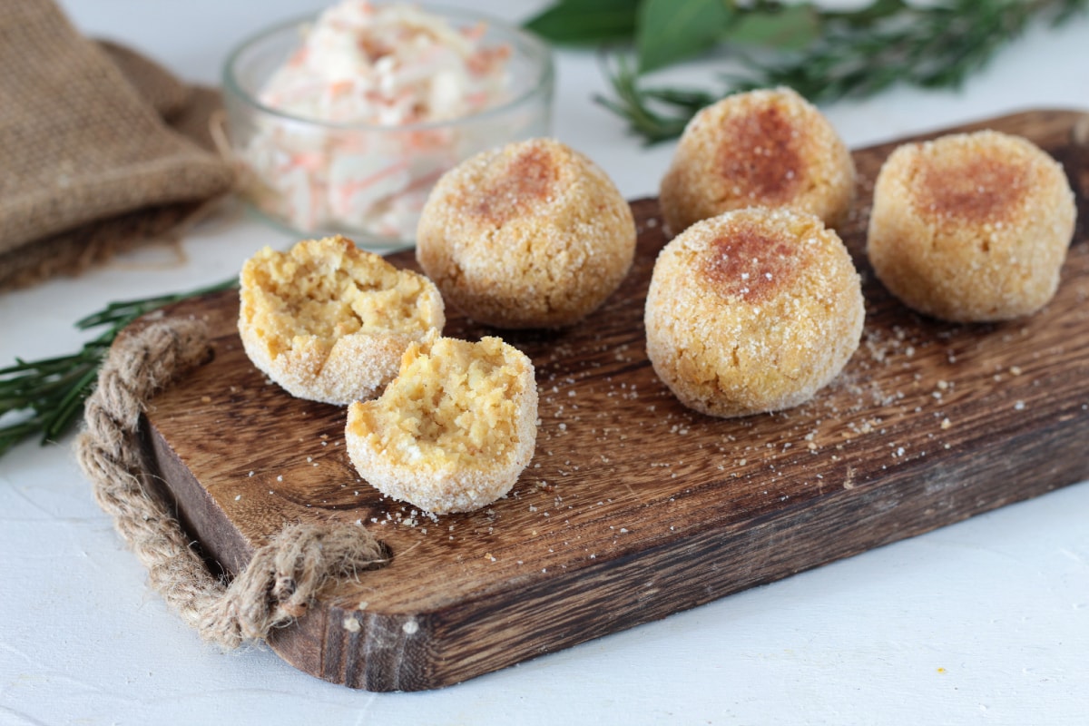 Albóndigas de garbanzos al horno