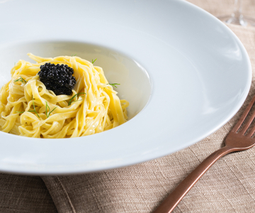 Tagliolini con caviar