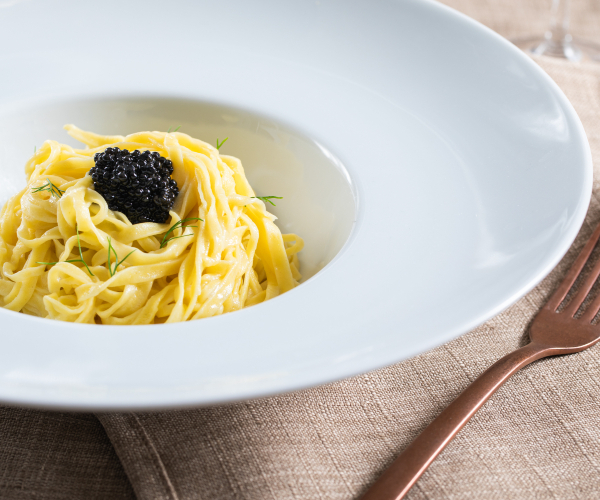 Tagliolini con caviar
